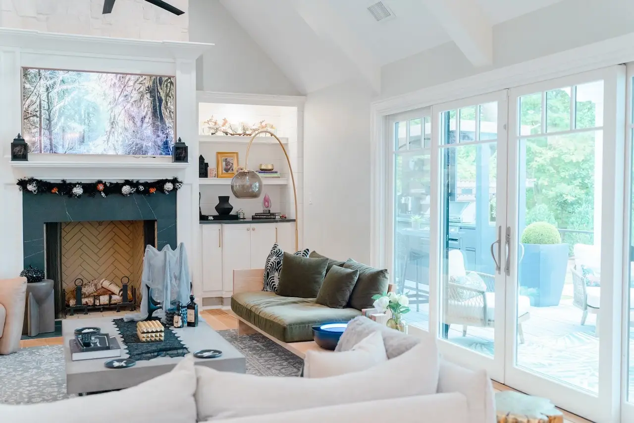 living room fireplace