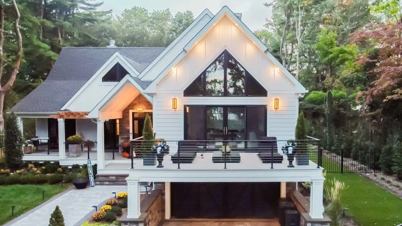 new home porch garage